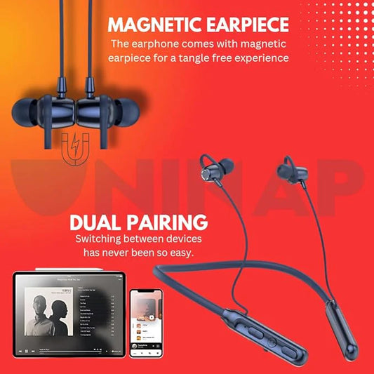 Bluetooth Wireless Neckband Earphones - HEPU