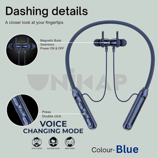 Bluetooth Wireless Neckband Earphones - HEPU